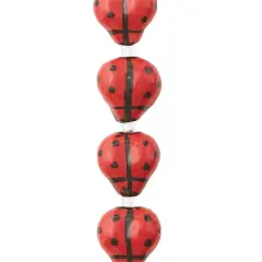 Red Ladybug Ceramic Beads, 17mm by Bead Landing&trade;