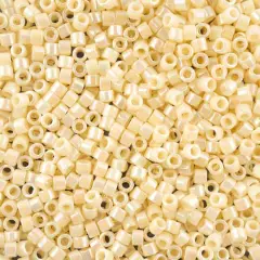 John Bead 11/0 Miyuki Delica Glass Seed Beads, 5g Cream AB