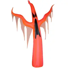 11ft. Airblown&reg; Inflatable Neon with Black Light Orange Ghost