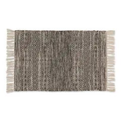 DII&reg; Black Textured Dobby Hand-Loomed Rug, 2ft. x 3ft.