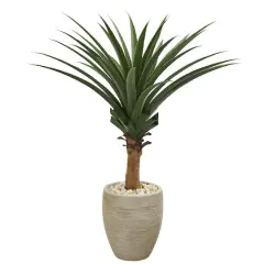 3.5ft. Agave in Sand Colored Planter
