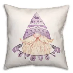 Easter Gnome Banner 2 18" x 18" Indoor / Outdoor Pillow