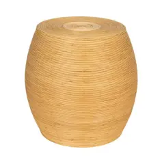 Hello Honey&reg; Small Rattan Round Accent Table Natural