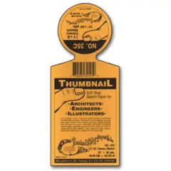 Borden & Riley No.35C Sun-Glo Thumbnail Soft Tone Sketch Roll, Canary