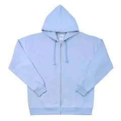 Unisex Adult Full Zip Hooded Sweatshirt by Make Market&reg; Light Blue
