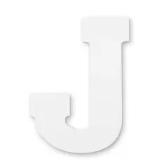 13" White MDF Uppercase Letter by Make Market&reg; J