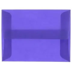 JAM Paper A2 Translucent Vellum Invitation Envelopes, 25ct. Primary Blue