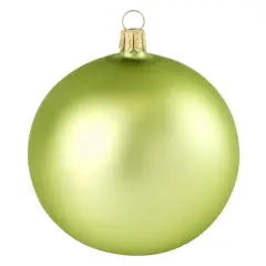 Whitehurst 40ct. 1.25" Matte Glass Ball Ornaments Lime Matte