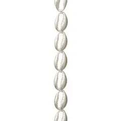 Rhodium Zinc Alloy Cowry Shell Beads, 17mm by Bead Landing&reg;