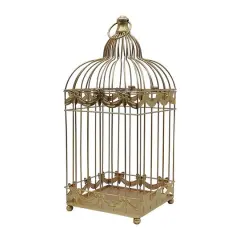 Gold Iron Birdcage with Bows Tabletop D&eacute;cor by Ashland&reg;