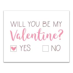 Be My Valentine Choice 11" x 14" Canvas Wall Art