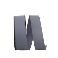 The Ribbon Roll 1.5" x 50yd. Soliterra Taffeta Solid Ribbon Gunmetal Gray