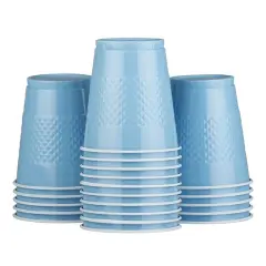 JAM Paper 12oz. Baby Blue Plastic Cups, 20ct.