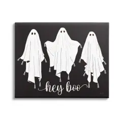 Stupell Industries Hey Boo Three Ghosts Canvas Wall Art