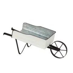 14" Cream Tabletop Wheelbarrow by Ashland&reg;