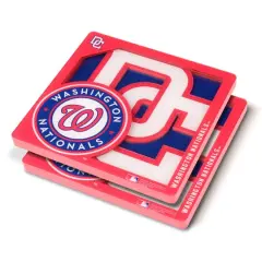 MLB 3D Logo Series Coasters, 2ct. Washington Nationals