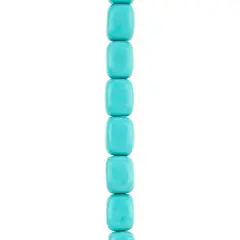 Turquoise Reconstituted Howlite Potato Beads by Bead Landing&trade;