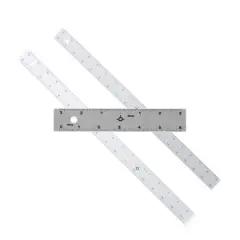 Alumicolor Straightedge with Center Finding Back