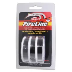 The Beadsmith&reg; FireLine&reg; Black Thread Variety Pack