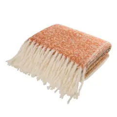 Glitzhome&reg; Woven Acrylic Striped Jacquard Throw