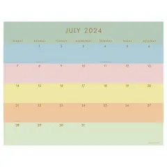 TF Publishing 2024-2025 Large Super Stripe Desk Pad Calendar