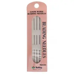 Tulip&reg; Japanese Loom Work Beading Needles, 3ct.