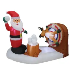 6ft. Inflatable Animated Snowball Fight