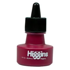 Higgins&reg; Pigmented Waterproof Drawing Ink, 1oz. Magenta