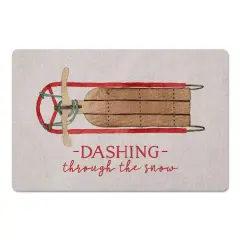 Dashing Sled 27x18 Floor Mat