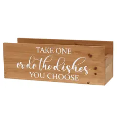 Elegant Designs 15.75" Kitchen Organizer Natural Wood