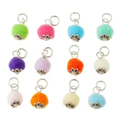 Pom Pom Rhodium Charm Mix by Bead Landing&trade;