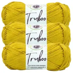 3 Pack Lion Brand&reg; Truboo Yarn Goldenrod