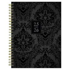 TF Publishing 2025-2026 Black Velvet Medium Weekly/Monthly Planner