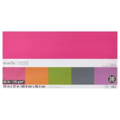 24" x 12" 65lb. Cardstock Paper by Recollections&trade;, 30 Sheets Bright