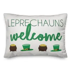 Leprechauns Welcome Throw Pillow