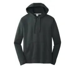 Port & Company&reg; Performance Fleece Pullover Hooded Adult Sweatshirt Jet Black
