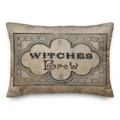 Witches Brew Label 2 14" x 20" Throw Pillow