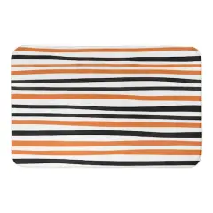 Halloween Stripes Bath Mat