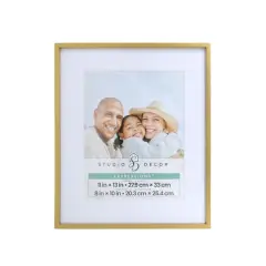Expressions&trade; Gold Sydney Frame with Mat by Studio D&eacute;cor&reg;