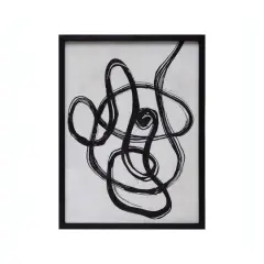 Hello Honey&reg; Abstract Print Wood Framed Wall D&eacute;cor