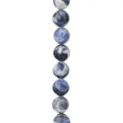 Blue Sodalite Stone Round Beads, 10mm by Bead Landing&trade;