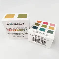 49 and Market Spectrum Sherbet Insta Postage Stamp Washi Tape Roll