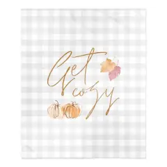 Get Cozy Check Sherpa Fleece Blanket