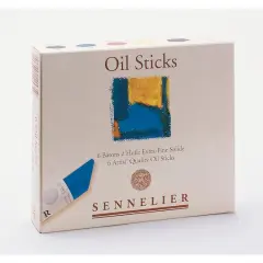 Sennelier 6 Color Medium Oil Stick Set