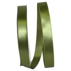 JAM Paper 7/8" x 100yd. Double Face Satin Allure Ribbon Moss