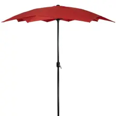 8.85ft. Outdoor Patio Lotus Umbrella Terracotta
