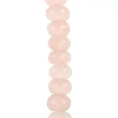 Rose Quartz Rondelle Beads, 6mm by Bead Landing&trade;