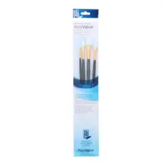 Princeton&trade; RealValue&trade; White Synthetic Taklon 4 Piece Brush Set