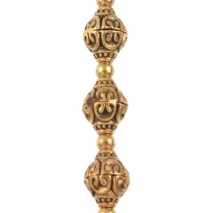 Antique Gold Metal Bicone Beads by Bead Landing&trade;