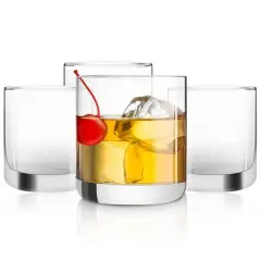 JoyJolt&reg; 10oz. Nova Crystal Whiskey Glasses, 4ct.